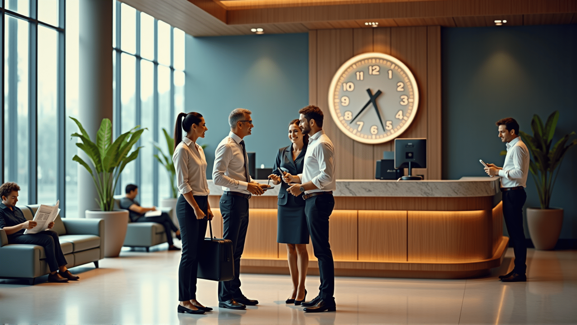 Hospitality management software in action